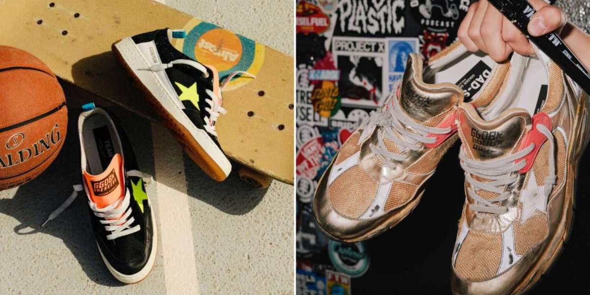 Golden Goose in a dusty brown suede is a newer reinterpretation of its