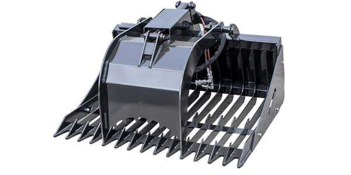 High-Performance Grapple Attachment for Buckets in Agriculture and Industry