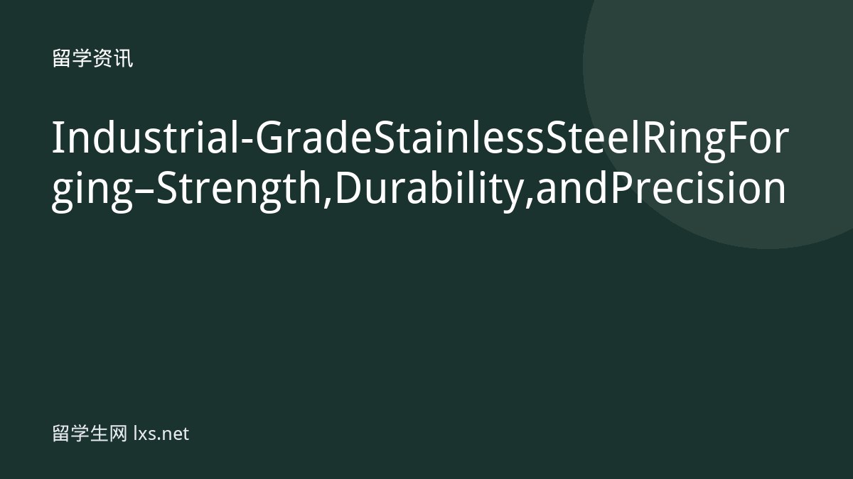 Industrial-Grade Stainless Steel Ring Forging – Strength, Durability, and Precision