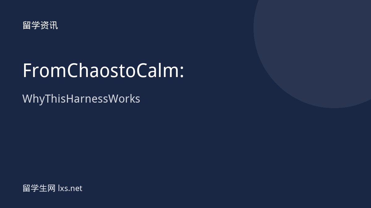 From Chaos to Calm: Why This Harness Works