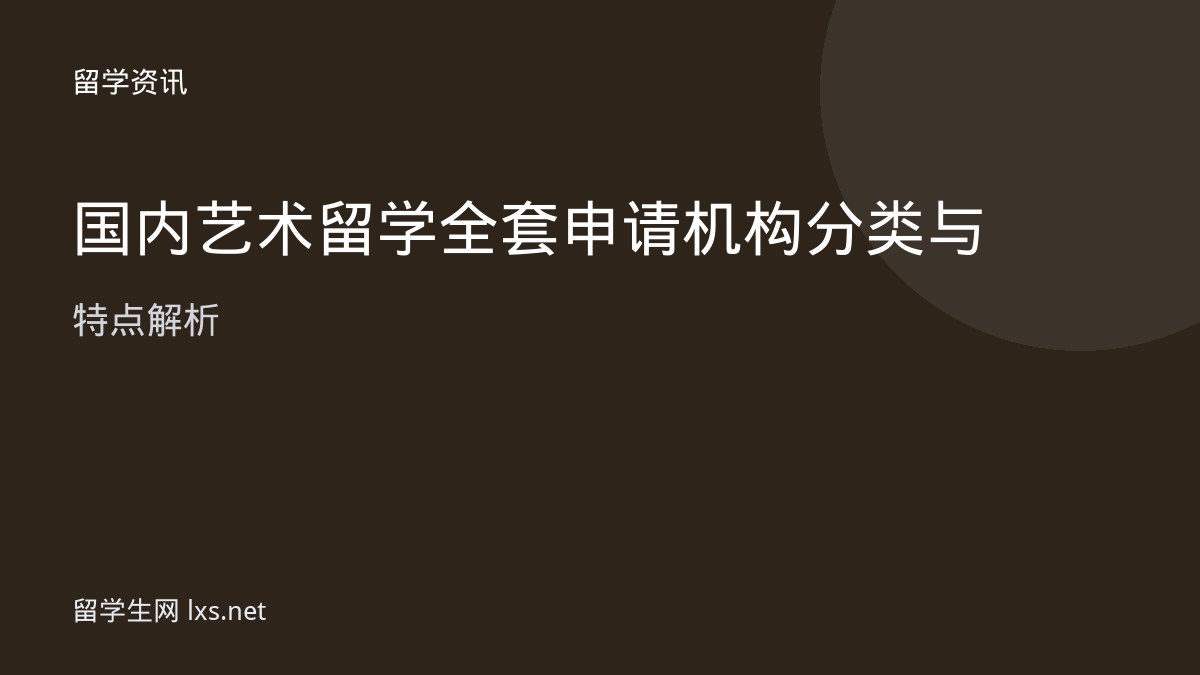 国内艺术留学全套申请机构分类与特点解析
