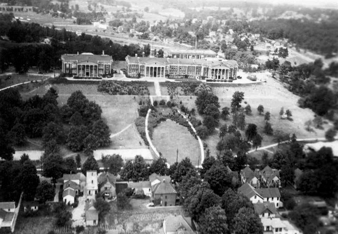 East Campus of Western Michigan University (aerial view, 1915)