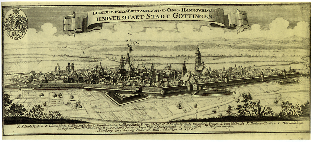 Goettingen - Ansicht von Suedosten (1735)