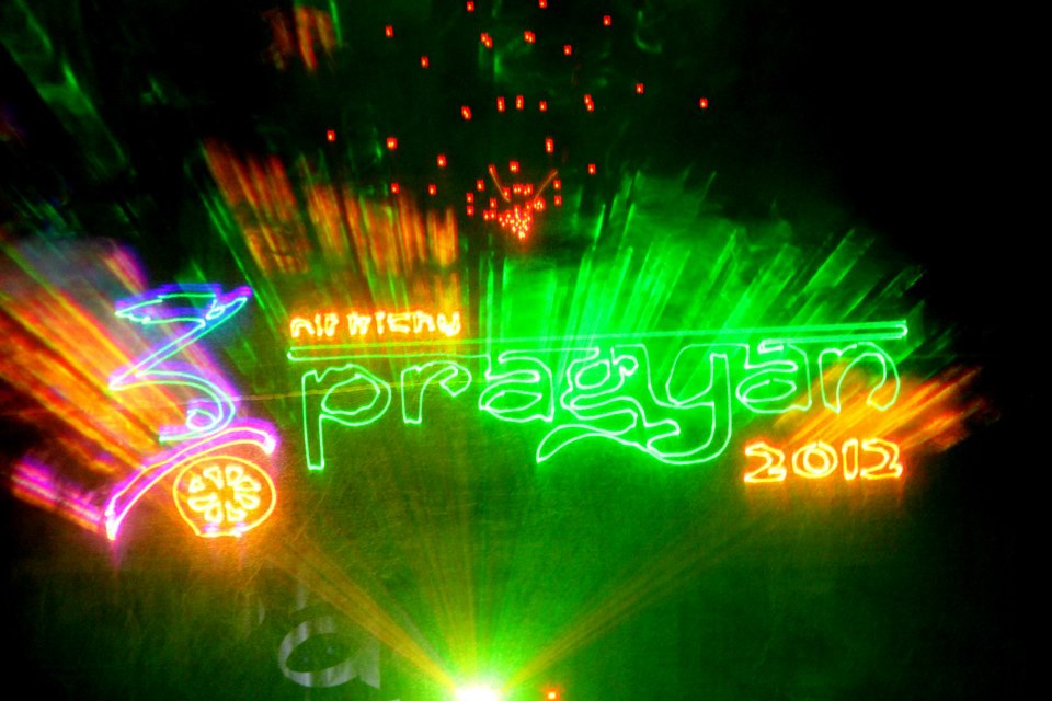 Pragyan 2012 infotainment laser show