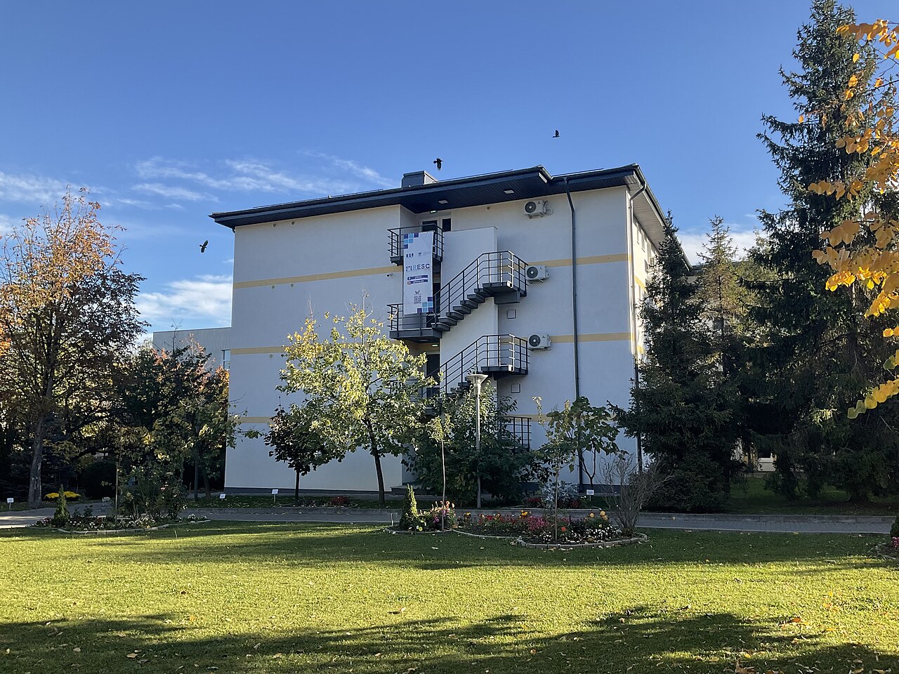 One of the student dorms within the main campus of Ștefan cel Mare University (USV) in Suceava, Romania