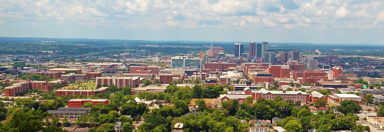 University of Alabama at Birmingham Campus from Vulcan