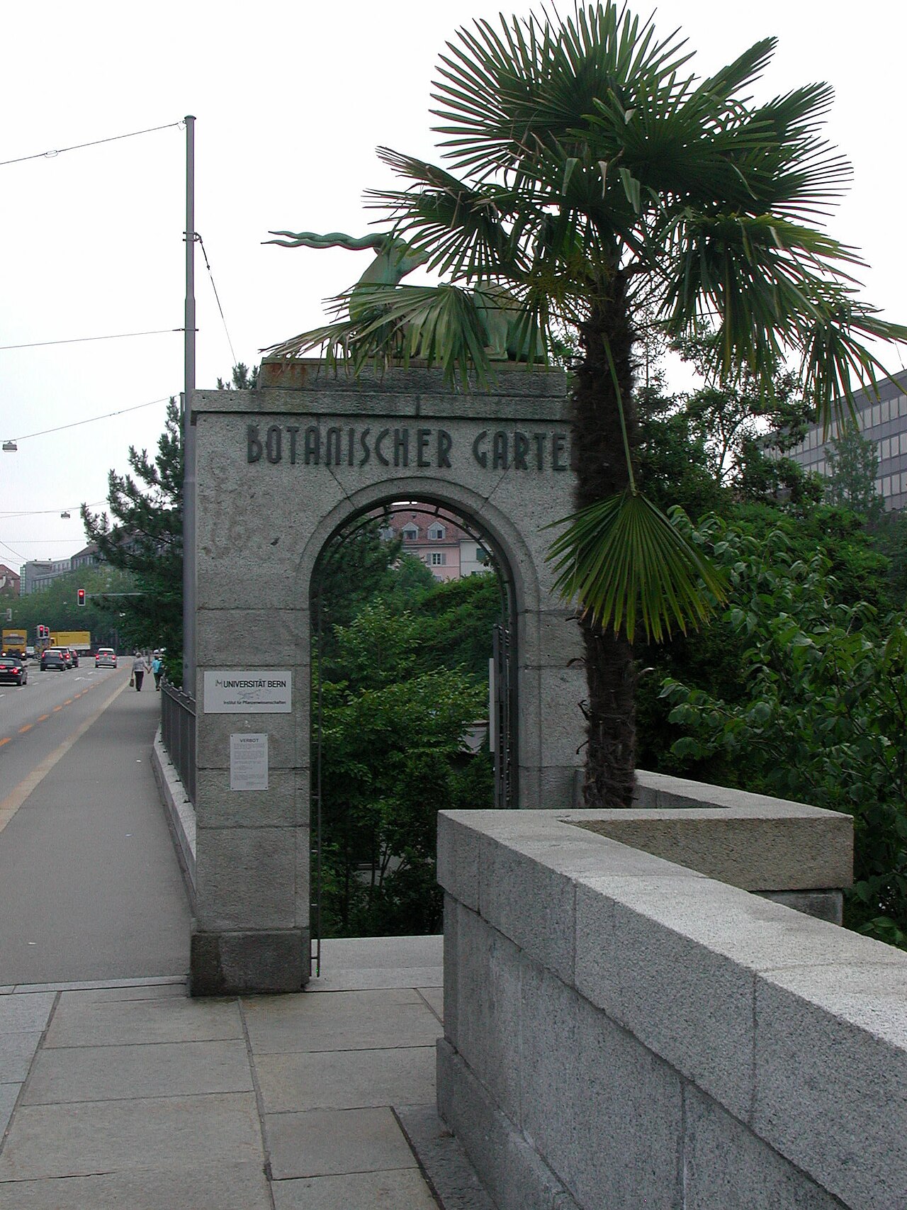 Eingang - Botanischer Garten Bern