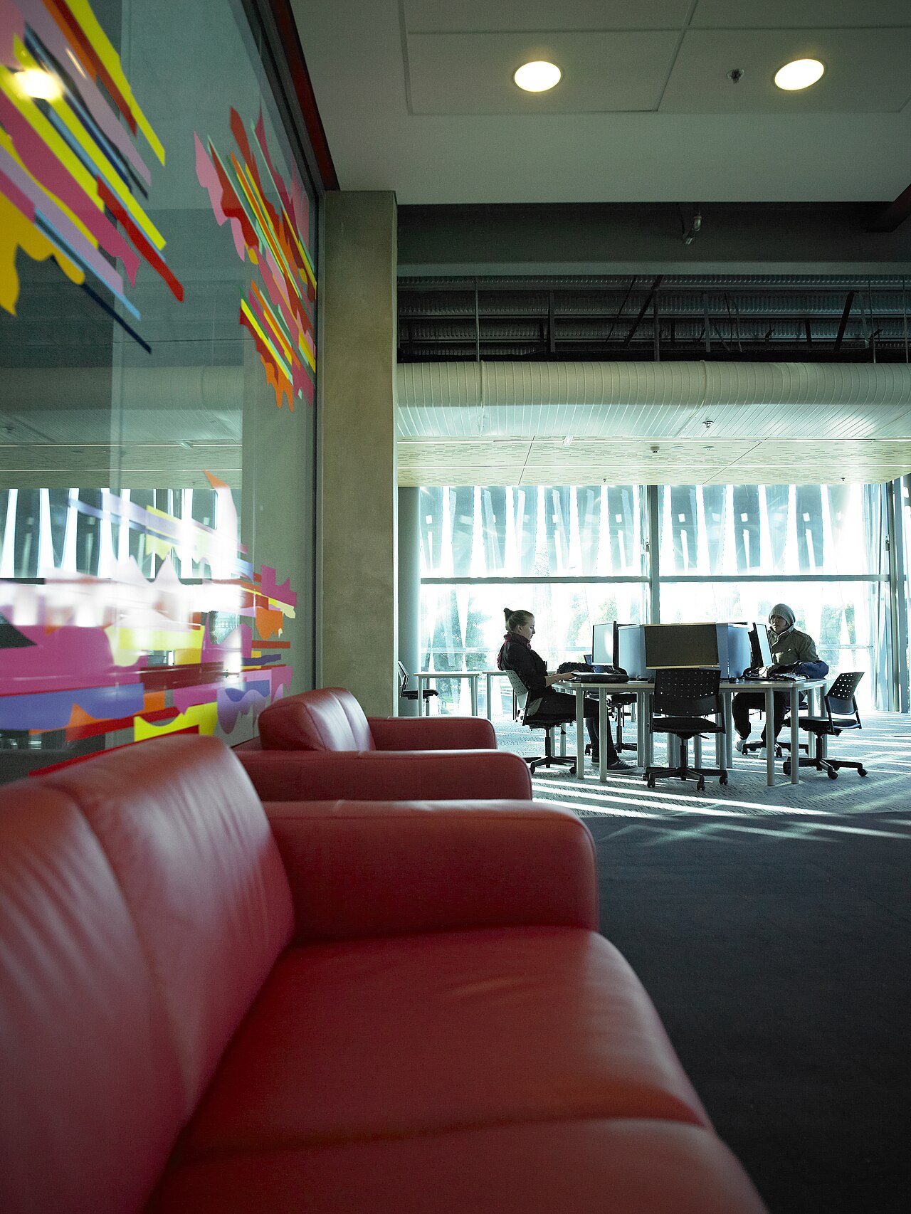 Computer lab inside the University of Waikato Student Centre