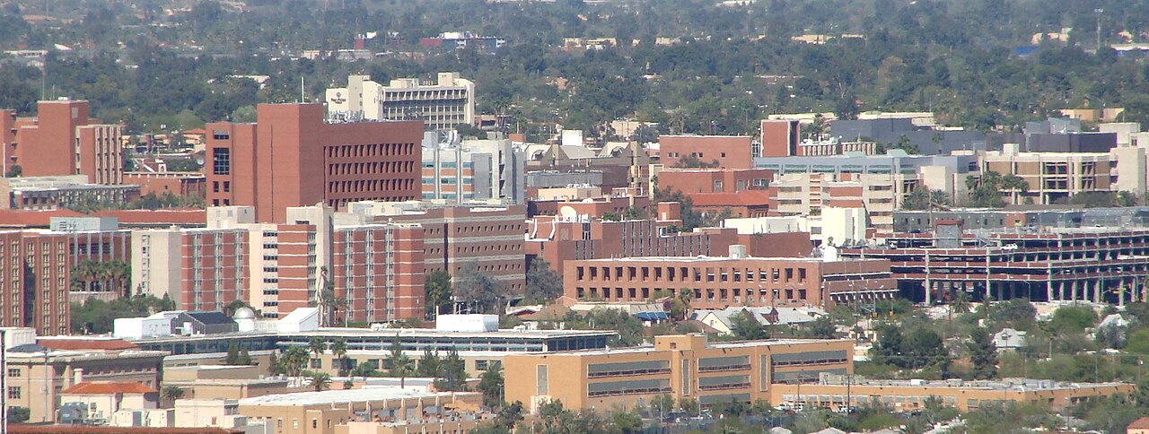 UA campus from downtown