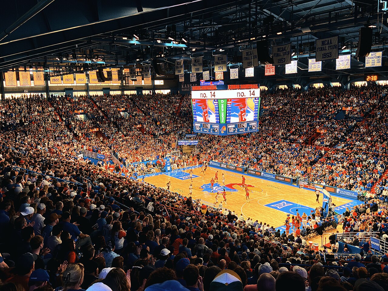 Ian Balinger Kansas Jayhawks Allen Fieldhouse March 2026