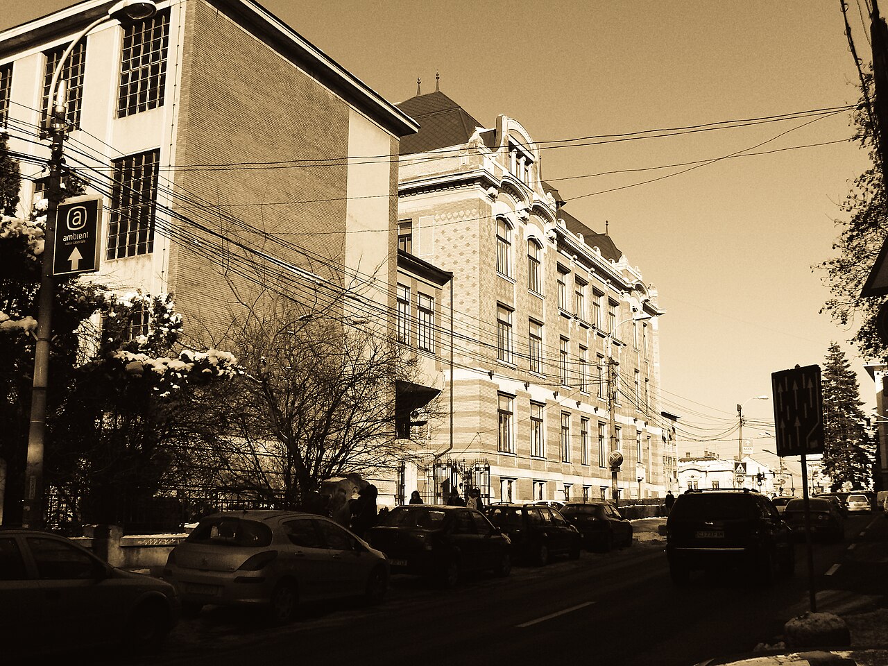 Biblioteca Centrală Universitară - vedere str. Clinicilor