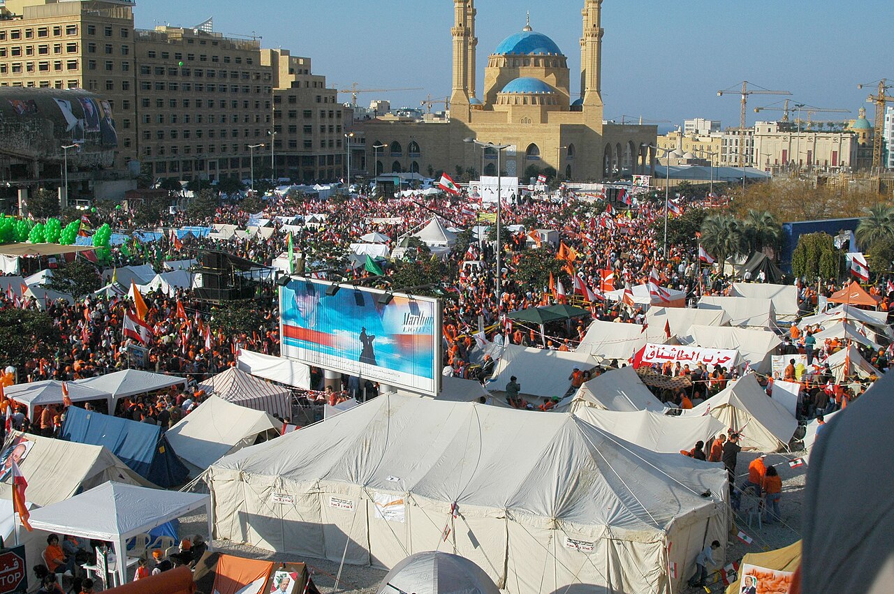 Dec 10 2006 anti-government rally Beirut