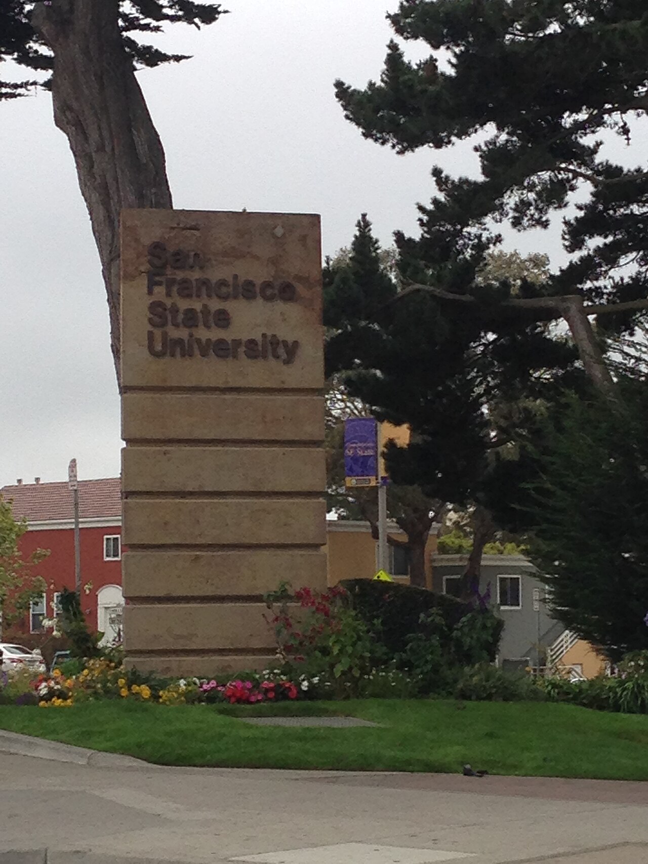 San Francisco State University sign