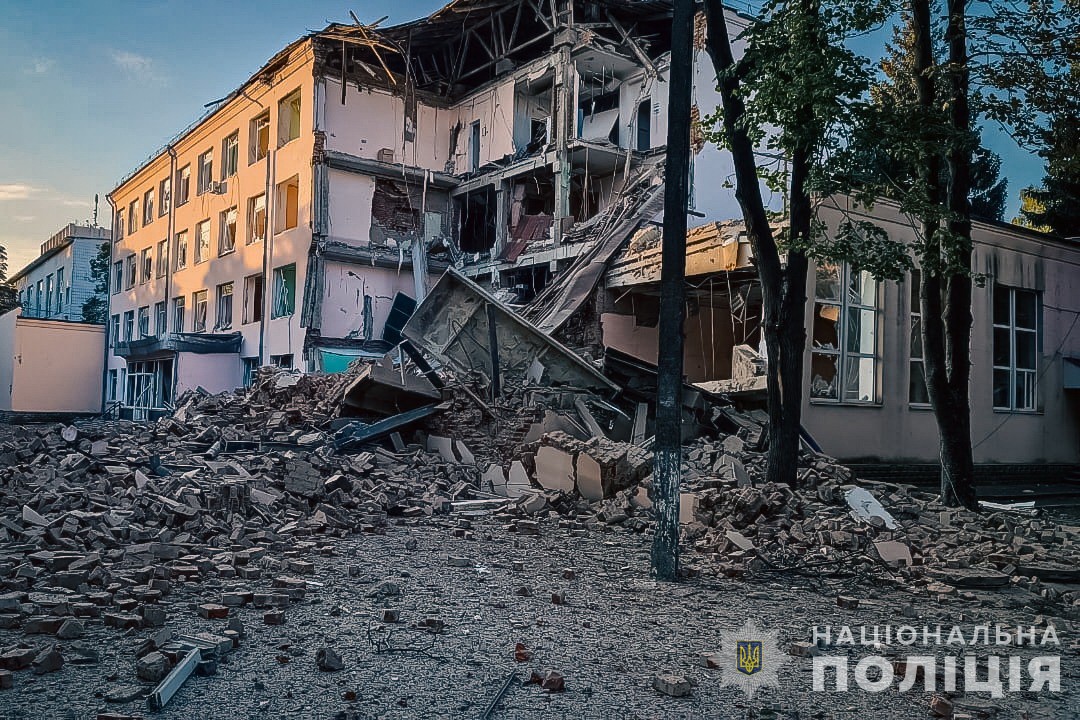 Destructions in Sumy State University after Russian attack, 2024-09-03 (02)