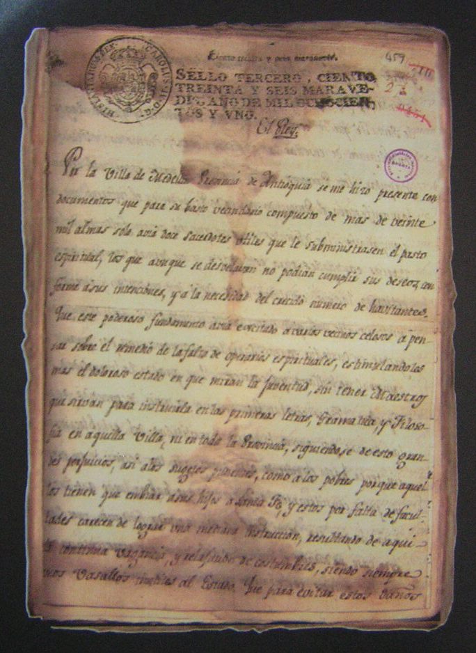 Real Cedula del 9 de febrero de 1801-UdeA