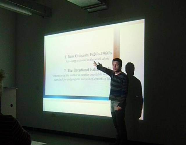 Lecture on Intentism at The University of East London 2010